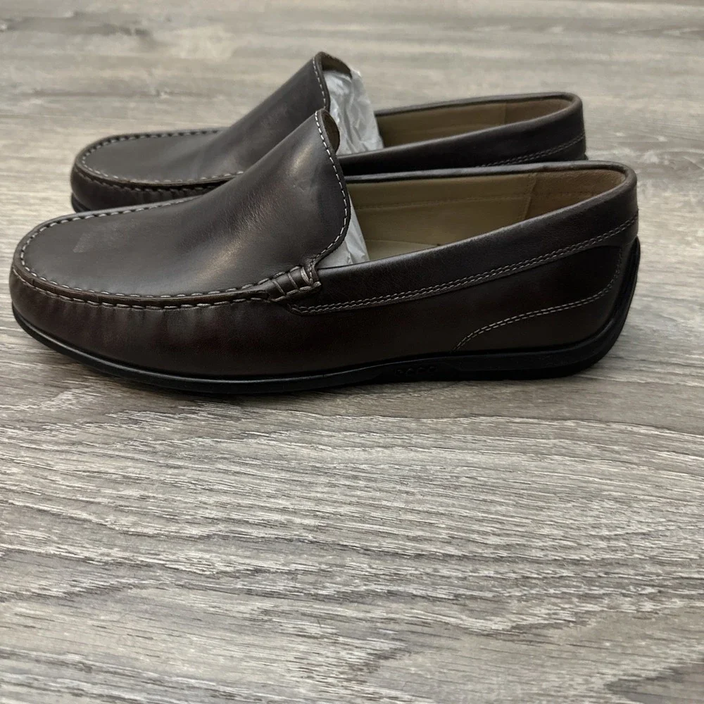 ECCO Shoes Mens 7 Brown Classic Moc 2.0 Slip On Driving Style Loafer 40EU